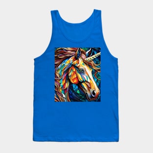 Stained Glass Unicorn Tank Top